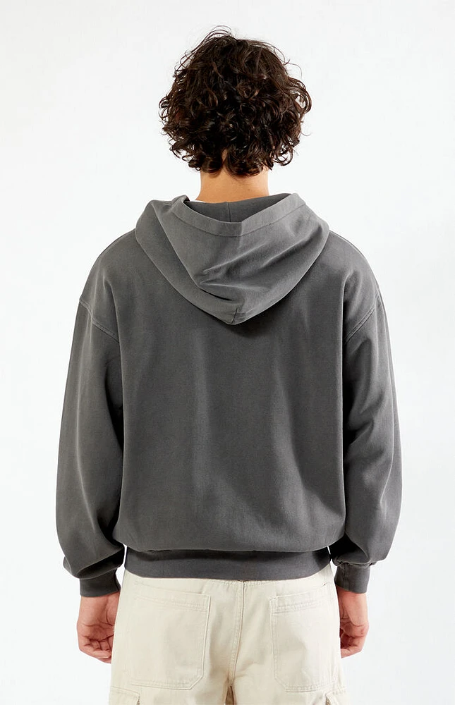 PacSun Black Vintage Washed Full Zip Hoodie