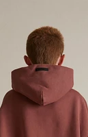 Fear of God Essentials Kids Crimson Heavy Fleece Hoodie