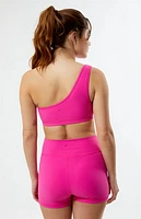 PAC 1980 Active Bold Ribbed One Shoulder Top