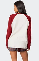 Edikted Me Time Oversized Waffle Top