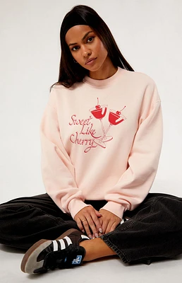 PacSun Cherry Cocktail Crew Neck Sweatshirt