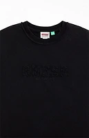 GUESS Originals Black Applique Boxy T-Shirt
