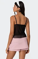 Edikted Harriet Sheer Mesh Top