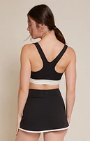 PAC 1980 WHISPER Active Black Double Bias Sports Bra