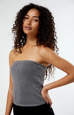 Sawyer Sequin Sweater Tube Top