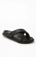 PacSun Women's Crisscross Faux Leather Slide Sandals