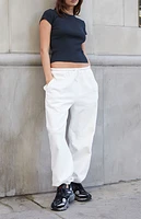 John Galt Black Lolo Ribbed Top