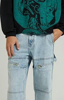 Pacsun Light Indigo Baggy Carpenter Jeans