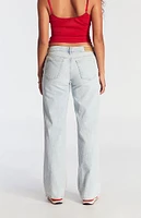 PacSun Light Indigo Low Rise Girlfriend Jeans