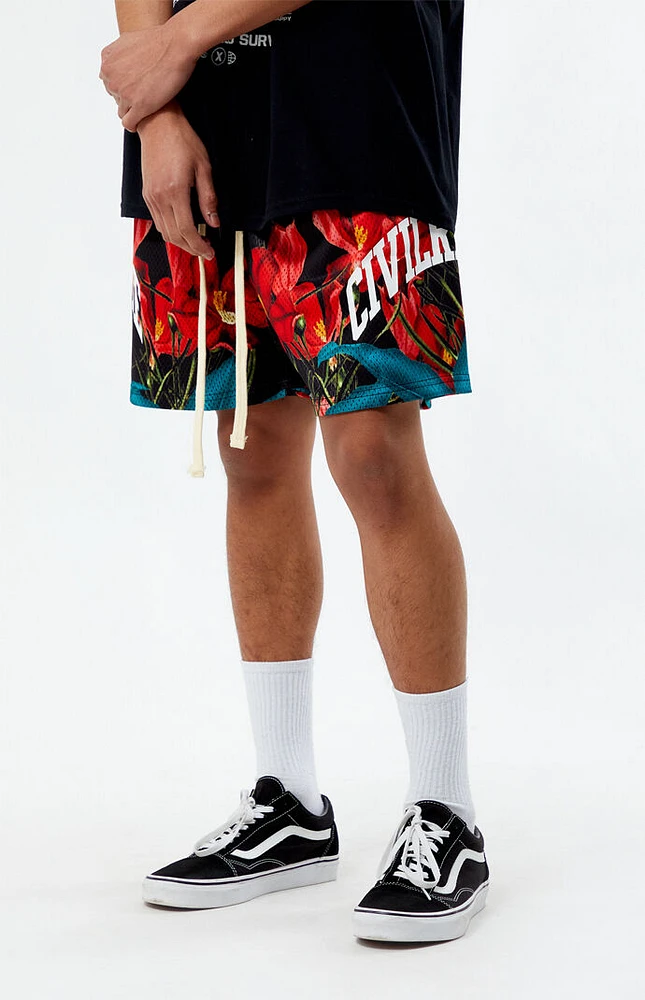 Civil True Bloom Mesh Shorts