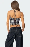 Edikted Leon Plaid Corset