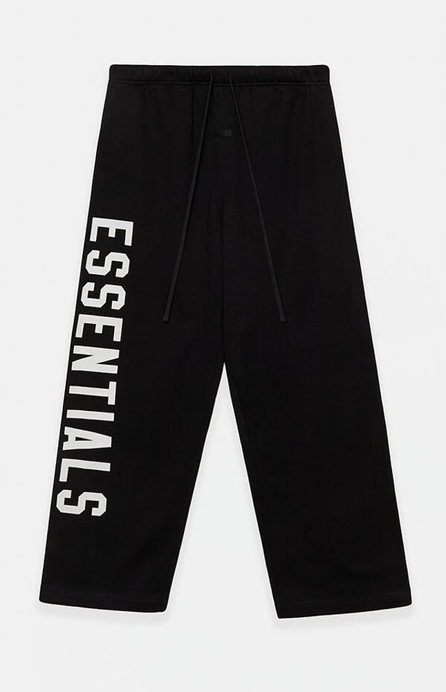 Fear of God Essentials Black Heavy Fleece Relaxed Sweatpants