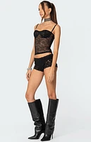 Edikted Krissy Sheer Lace Cupped Corset