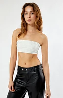 WEWOREWHAT Crystal Bandeau Top