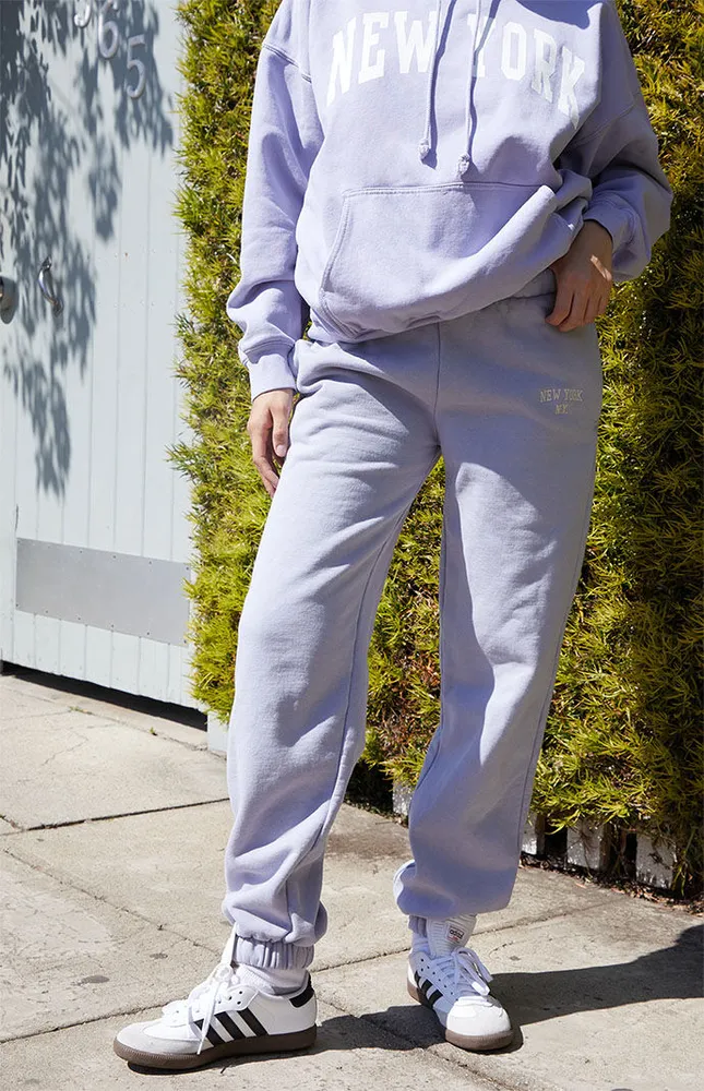 John Galt Light Blue New York Rosa Sweatpants