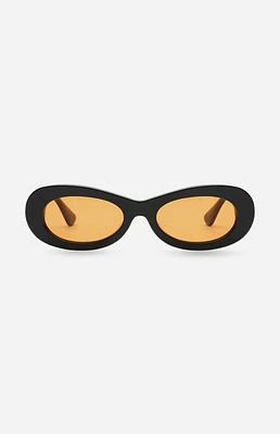 INDY Sunglasses SoHo Caramel Oval Sunglasses