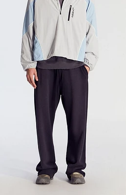 Pacsun Black Washed Fleece Extreme Baggy Sweatpants