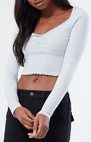 LA Hearts Lacey Day Sweater Top