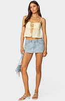 Edikted Loula Tie Front Tank Top