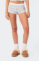 Edikted Pamper Waffle Micro Shorts