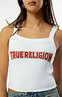 True Religion Rhinestone Ribbed Tank Top