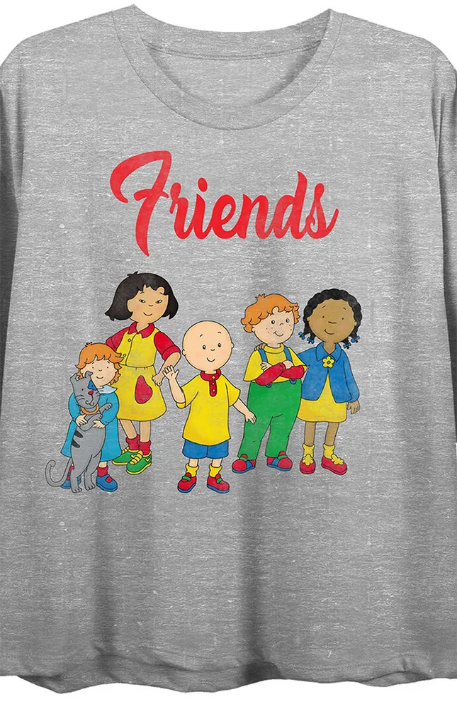Caillou Friends Cropped T-Shirt