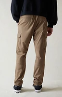 PacSun Brown Performance Athletic Slim Cargo Pants