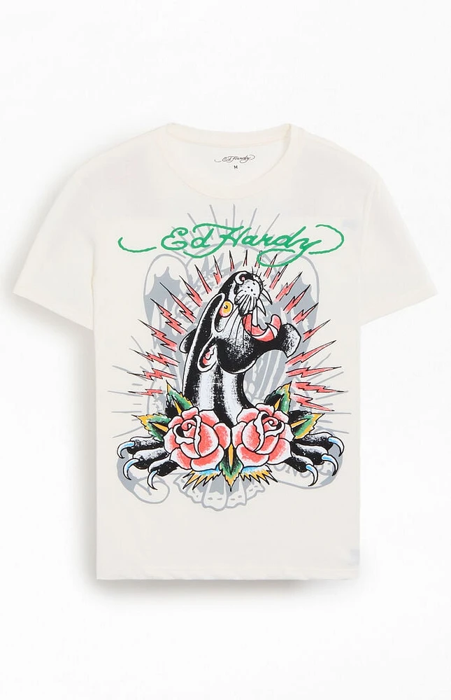 Ed Hardy Panther Roses T-Shirt