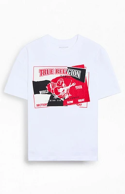 True Religion Torn Logo T-Shirt