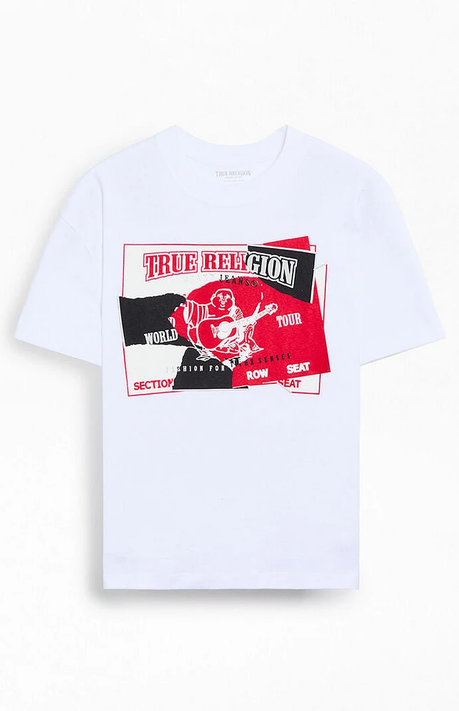 True Religion Torn Logo T-Shirt
