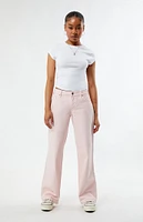 PacSun Eco Light Pink Low Rise Wide Leg Jeans