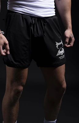 No Tomorrow x Civil Active Black Core Compression Shorts