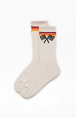 Pacsun Racing Stripe Crew Socks