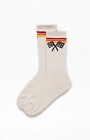 Pacsun Racing Stripe Crew Socks