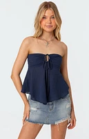 Edikted Tadria Drawstring Baby Doll Top