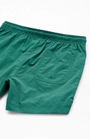 Pacsun Green Collegiate 4.5" Swim Trunks