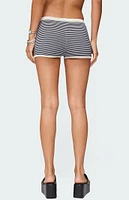 Edikted Saylor Striped Knit Shorts