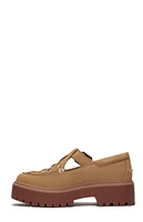 Timberland Women's Beige Nubuck Stone Street Buckle Mary Jane Shoes