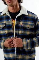 Levi's Plaid Sherpa Trucker Jacket
