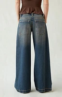 Pacsun Sloane Ultra Baggy Jeans Dark Blue Tint