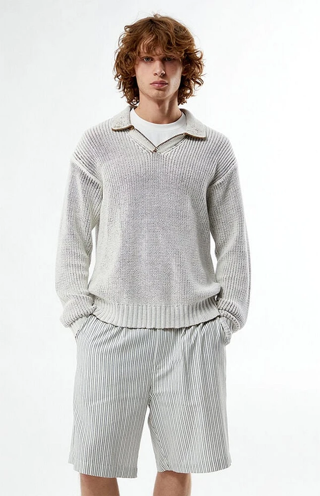 FIELD OF STUDY by Pacsun Sprayed Collared Sweater