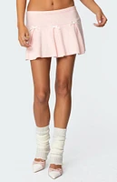 Edikted Easter Pleated Knit Mini Skirt