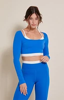 PAC 1980 Active Blue Double Layered Long Sleeve Top