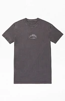 PacSun Washed Black Los Angeles Embroidered T-Shirt