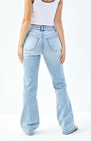 PacSun Stretch Indigo Curve High Waisted Bootcut Jeans