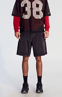 Pacsun Black Baggy Denim Carpenter Shorts