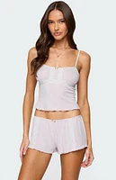 Edikted Sephi Lacey Pointelle Tank Top