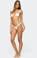 Edikted Floral Ruffle Bikini Bottom