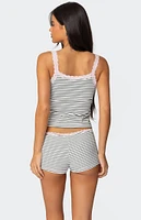 Edikted Sofi Striped Ribbed Tank Top