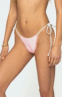 Edikted Clayton Lace String Bikini Bottom